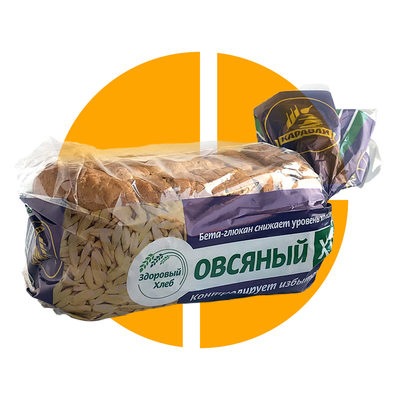 Хлеб Овсяный Каравай в нарезке, 350 г